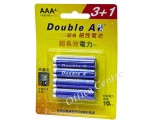 "DOUBLE A" 鹼性電芯 #AAA (4粒優惠裝)