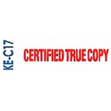 原子印(CERTIFIED TRUE COPY)