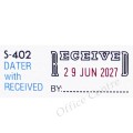"RECEIVED" 連日子印 #S-402