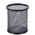 圓形網紋金屬筆筒