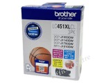"BROTHER" 墨盒(高容量)#LC451XL-C+M+Y  (3個裝)