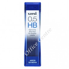 "UNI" 鉛芯 0.5mm / HB(40支/筒)